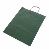 Torba papierowa z uchwytem sznurkowym 31X12X41 zielona -  Opakowania papierowe