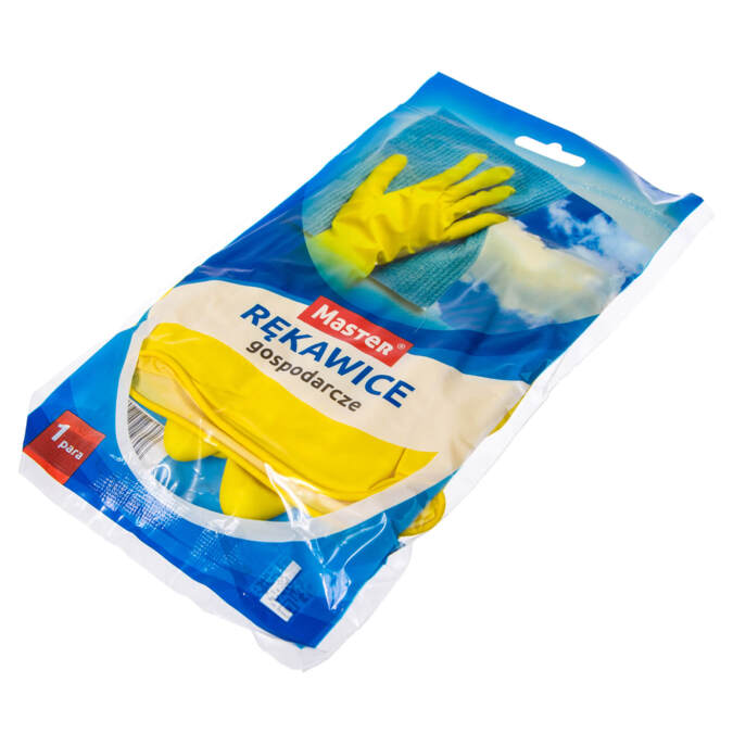 Rękawice gumowe Flokowane żółte L /12